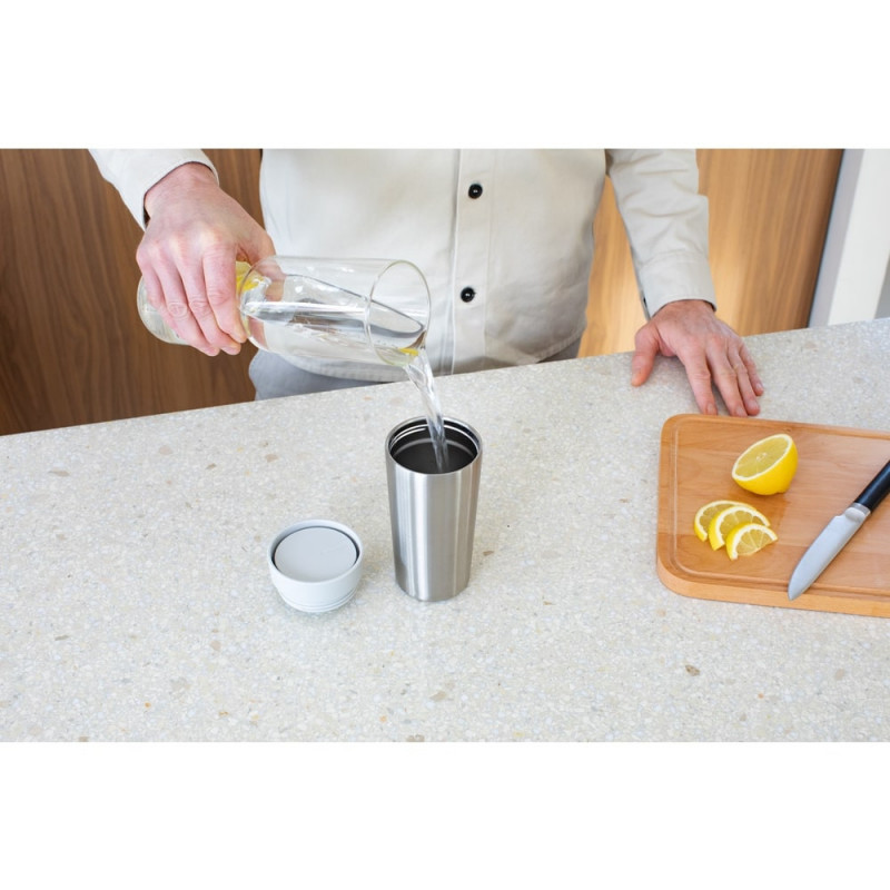 Thermo Bowl Brabantia Make&Take 1008490, 360 ml, Αδιάβροχο, Inox/ανοιχτόχρωμο