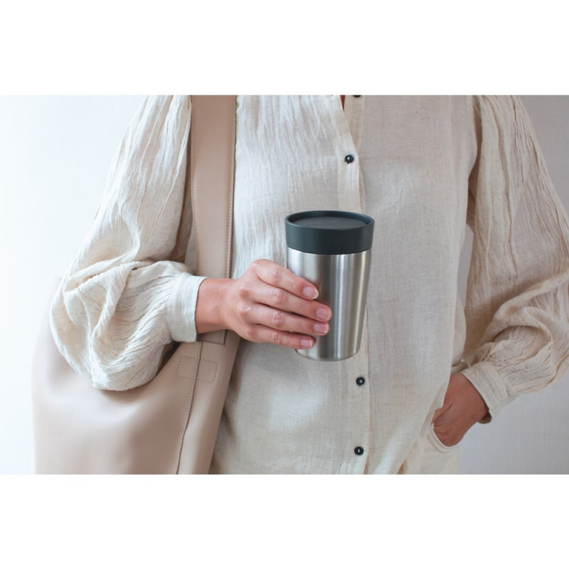 Θερμοκύπελλο Brabantia Make&Take 1008491, 200 ml, χωρίς διαρροή, χωρίς BPA, σκούρο γκρι