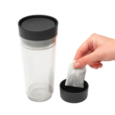 Θερμοκύπελλο Brabantia Make&Take 1008493, 360 ml, χωρίς διαρροή, χωρίς BPA, σκούρο γκρι