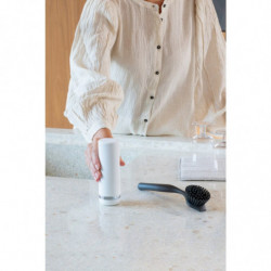 Δοχείο απορρυπαντικού πιάτων Brabantia SinkStyle 1008507, 200 ml, Εύκολο στο καθάρισμα, Διαφανές πάτο, Λευκό