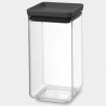 Βάζο αποθήκευσης Brabantia Tasty+ 1001172, 1,6 l, Πλυντήριο πιάτων και ψυγείο, Σκούρο γκρι