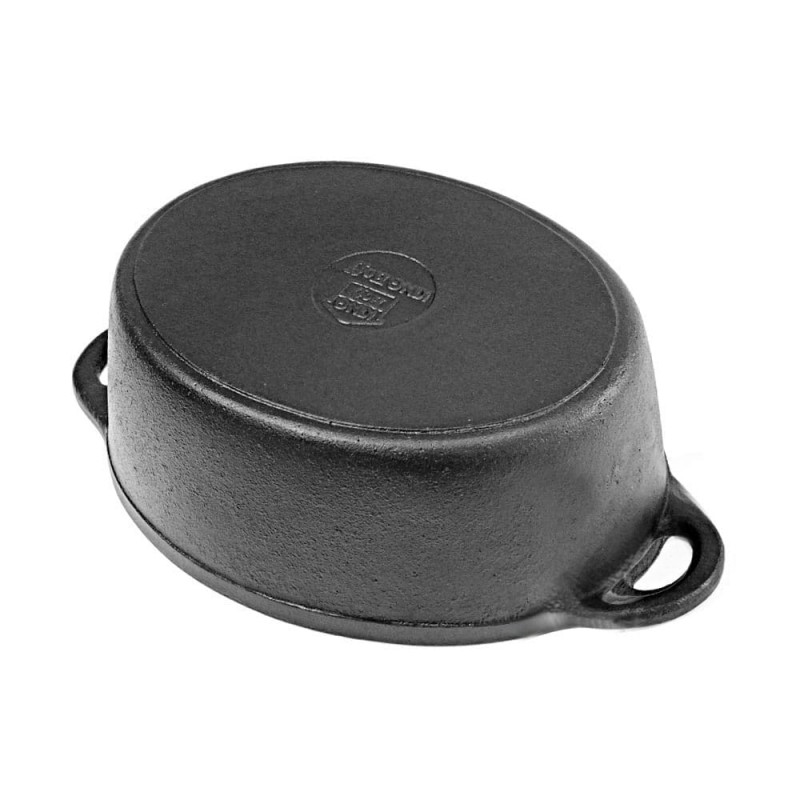 Χυτοσίδηρο Kinghoff KH 1477, 4,5 λίτρα, 29 εκ., Οβάλ σχήμα, Επαγωγή, Μαύρο