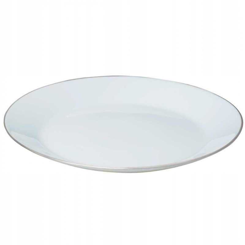 Σερβίτσιο Kinghoff KH 1877, 18 τεμάχια, Για 6 άτομα, Opal, Πλυντήριο πιάτων, Λευκό/Ασημί