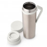 Μπουκάλι θερμότητας Brabantia Make&Take 1008488, 500 ml, διπλό τοίχωμα, χωρίς BPA, Inox/ανοιχτόχρωμο