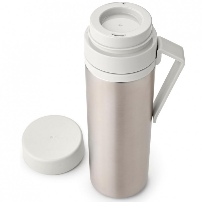 Μπουκάλι θερμότητας Brabantia Make&Take 1008488, 500 ml, διπλό τοίχωμα, χωρίς BPA, Inox/ανοιχτόχρωμο