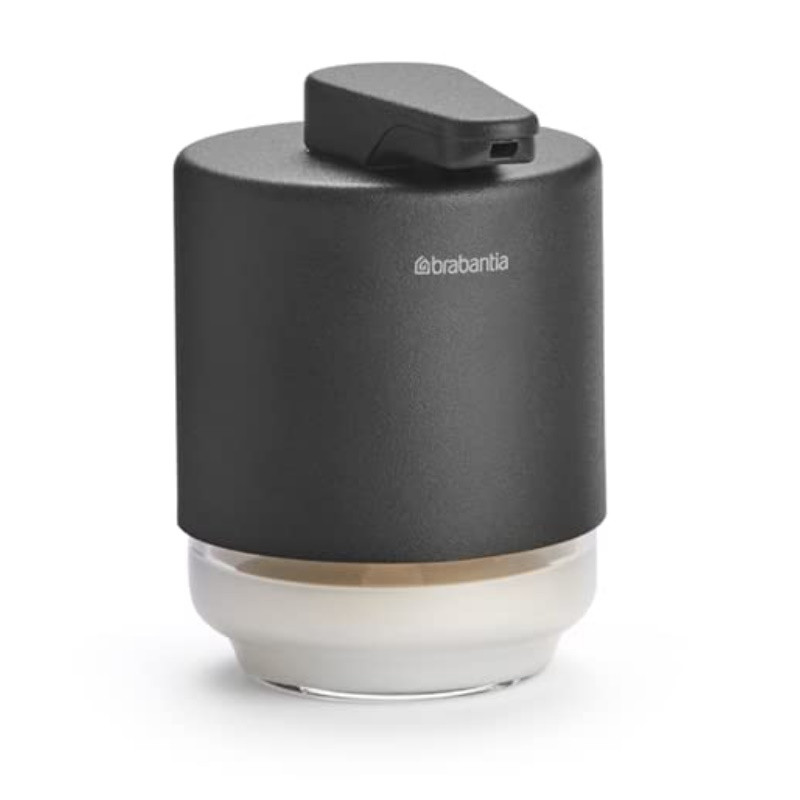 Διανομέας υγρού σαπουνιού Brabantia MindSet 1005672, 200 ml, ευρύ άνοιγμα, σκούρο γκρι