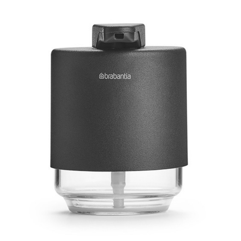 Διανομέας υγρού σαπουνιού Brabantia MindSet 1005672, 200 ml, ευρύ άνοιγμα, σκούρο γκρι