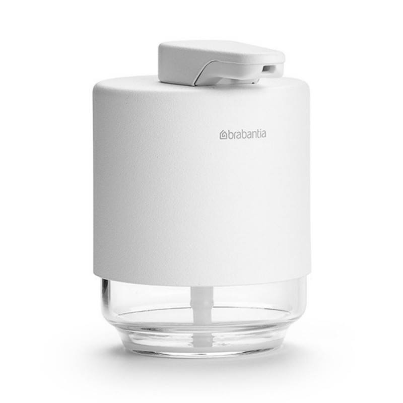 Διανομέας υγρού σαπουνιού Brabantia MindSet 1005673, 200 ml, ευρύ άνοιγμα, λευκό