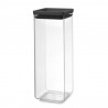 Βάζο αποθήκευσης Brabantia Tasty+ 1001173, 2,5 l, Πλυντήριο πιάτων και ψυγείο, Σκούρο γκρι