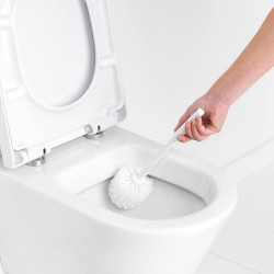 Βούρτσα τουαλέτας Brabantia ReNew 648989, 37,2 cm, Εργονομική λαβή, Λευκό