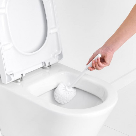Βούρτσα τουαλέτας Brabantia ReNew 648989, 37,2 cm, Εργονομική λαβή, Λευκό