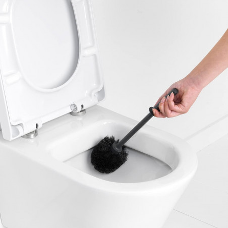 Βούρτσα τουαλέτας Brabantia ReNew 648988, 37,2 cm, Εργονομική λαβή, Μαύρο