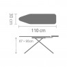 Τραπέζι σιδερώματος Brabantia A 1003322, 110x30 cm, 7 θέσεις ρύθμισης, υποδοχή σίδερου, Λευκό/Μπλε