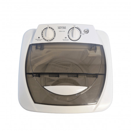 Ημιαυτόματο πλυντήριο ρούχων Lamarque SAWM-610W, 380W, 6 κιλά, χρονοδιακόπτης, διακόπτης, Λευκό