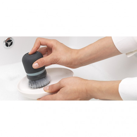 Σετ 2 ανταλλακτικών βουρτσών για Brabantia SinkSide 1003319, εύκολη αντικατάσταση, πολυεστέρας, Σκούρο γκρι