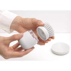 Σετ 2 ανταλλακτικών βουρτσών για Brabantia SinkSide 1003320, εύκολη αντικατάσταση, πολυεστέρας, Ανοιχτό γκρι