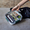 Κουτί τροφίμων Black+Blum BAO-BA010, 1 l, Εσωτερικό διαμέρισμα, χωρίς BPA, ασφαλές στο πλυντήριο πιάτων, Λευκό/Πράσινο