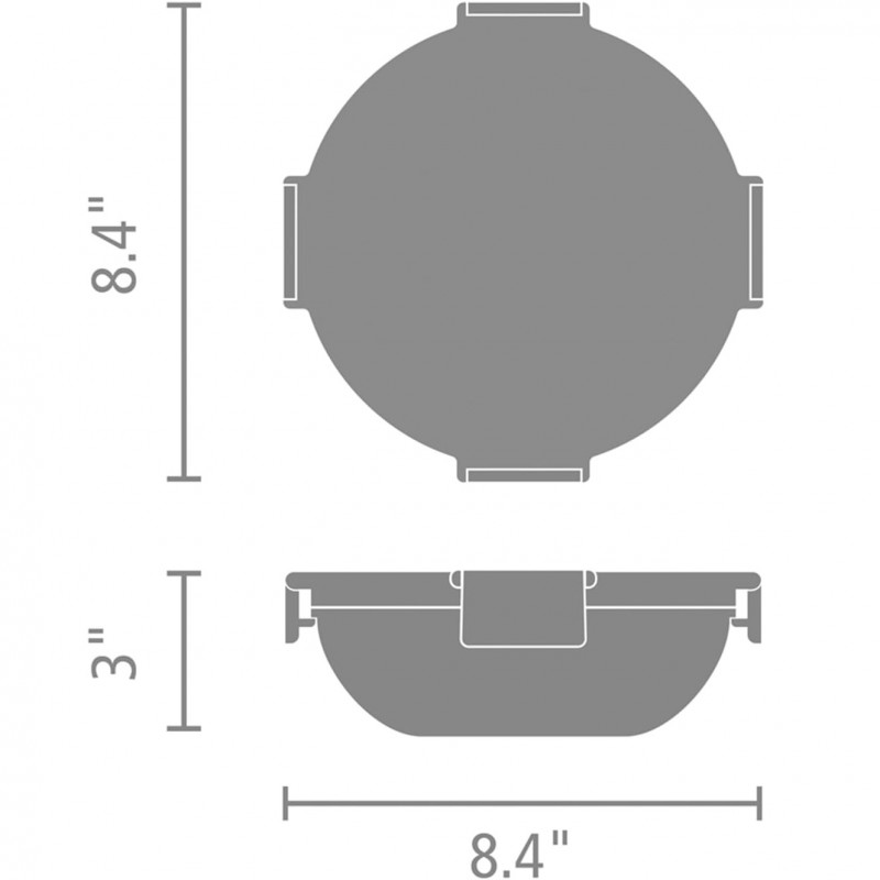 Σαλατιέρα Brabantia Make&Take 1006302, 1,3 l, Αεροστεγές κλείσιμο, χωρίς BPA, Σκούρο γκρι