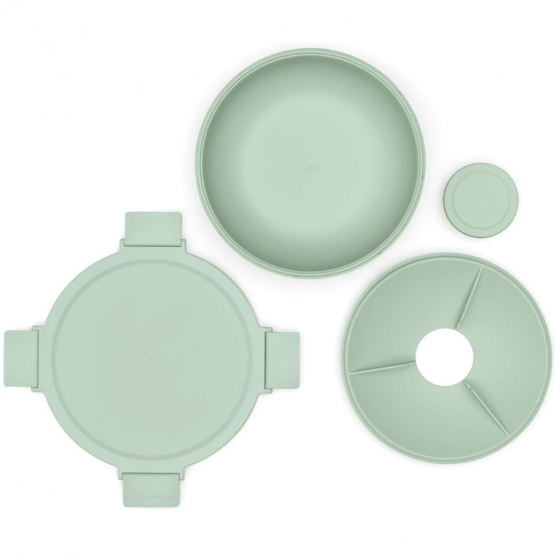 Σαλατιέρα Brabantia Make&Take 1006303, 1,3 l, Αεροστεγές κλείσιμο, χωρίς BPA, Πράσινο
