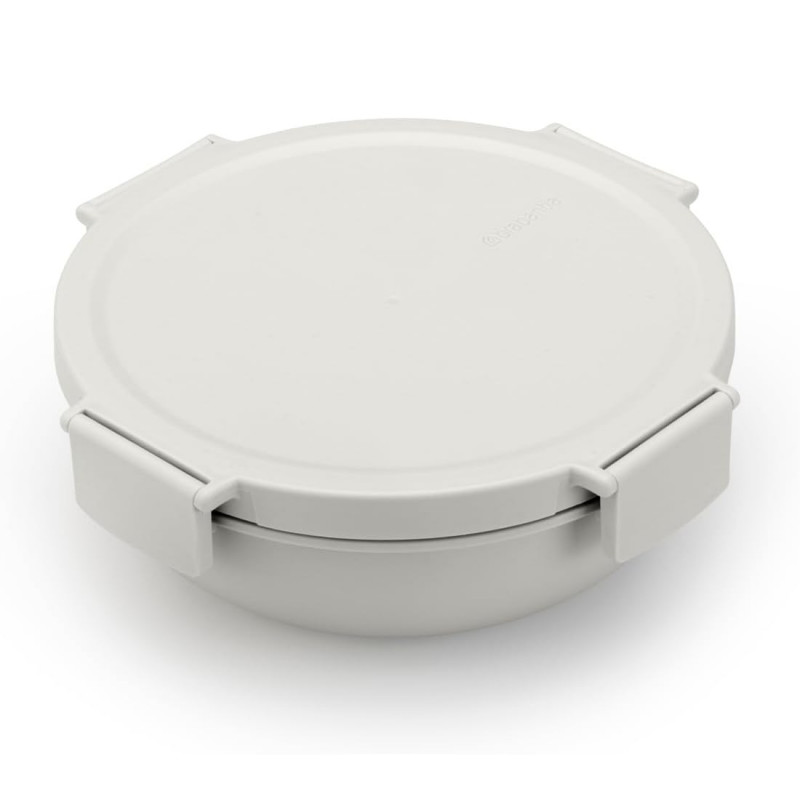 Σαλατιέρα Brabantia Make&Take 1006304, 1,3 l, Αεροστεγές κλείσιμο, χωρίς BPA, Ανοιχτό γκρι