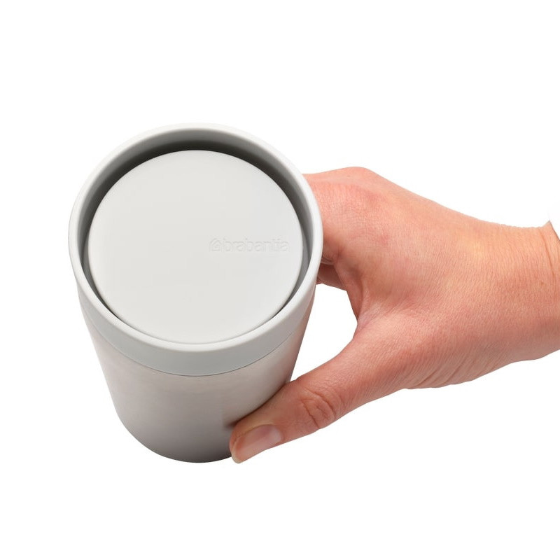Thermal Cup Brabantia Make&Take 1008492, 200 ml, χωρίς διαρροή, χωρίς BPA, ανοιχτό γκρι