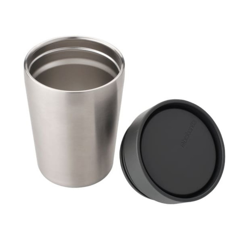 Θερμοκύπελλο Brabantia Make&Take 1008491, 200 ml, χωρίς διαρροή, χωρίς BPA, σκούρο γκρι