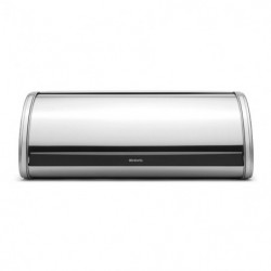 Κουτί ψωμιού Brabantia Roll Top 646890, 16 l, 44,5x26 cm, Ελαφριά και ανθεκτική κατασκευή, Inox/Matte