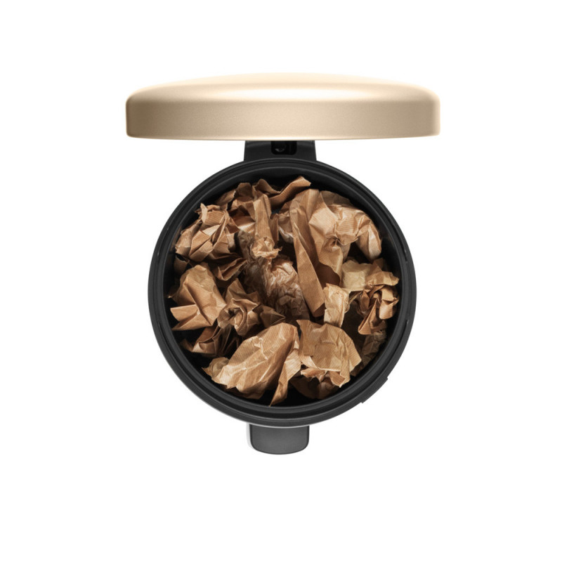Κάδος με πεντάλ Brabantia NewIcon 1003209, 30 l, Ομαλό κλείσιμο, Αντιολισθητική βάση, Μεταλλικό χρυσό