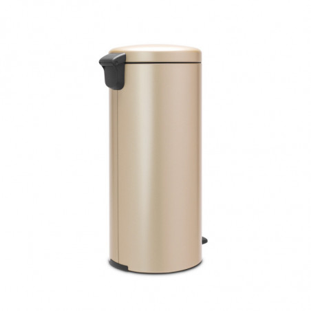 Κάδος με πεντάλ Brabantia NewIcon 1003209, 30 l, Ομαλό κλείσιμο, Αντιολισθητική βάση, Μεταλλικό χρυσό