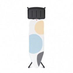 Σιδερώστρα Brabantia B 1003358, 124x38 cm, 7 θέσεις ρύθμισης, υποδοχή γεννήτριας ατμού, PerfectFlow, Λευκό/Γκρι