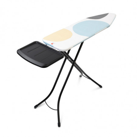 Σιδερώστρα Brabantia B 1003358, 124x38 cm, 7 θέσεις ρύθμισης, υποδοχή γεννήτριας ατμού, PerfectFlow, Λευκό/Γκρι