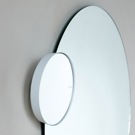 Καθρέφτης τοίχου Brabantia MindSet Mineral 1005691, 5x μεγέθυνση, Μαγνητική βάση, Ανθεκτικό στη διάβρωση, Ορυκτή επίστρωση, Λευκό