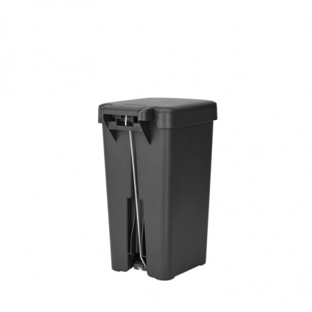 Κάδος απορριμμάτων με πεντάλ Brabantia StepUp 1008476, 10 L, Οικολογικά υλικά, Μεγάλο άνοιγμα, Σκούρο γκρι