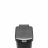 Κάδος απορριμμάτων με πεντάλ Brabantia StepUp 1008476, 10 L, Οικολογικά υλικά, Μεγάλο άνοιγμα, Σκούρο γκρι
