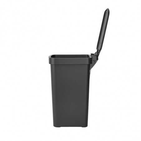Κάδος απορριμμάτων με πεντάλ Brabantia StepUp 1008476, 10 L, Οικολογικά υλικά, Μεγάλο άνοιγμα, Σκούρο γκρι