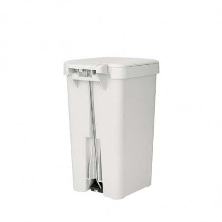 Κάδος απορριμμάτων με πεντάλ Brabantia StepUp 1008480, 16 L, Οικολογικά υλικά, Μεγάλο άνοιγμα, Ανοιχτό γκρι