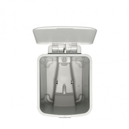 Κάδος απορριμμάτων με πεντάλ Brabantia StepUp 1008480, 16 L, Οικολογικά υλικά, Μεγάλο άνοιγμα, Ανοιχτό γκρι