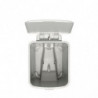 Κάδος απορριμμάτων με πεντάλ Brabantia StepUp 1008480, 16 L, Οικολογικά υλικά, Μεγάλο άνοιγμα, Ανοιχτό γκρι
