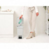 Κάδος απορριμμάτων με πεντάλ Brabantia StepUp 1008480, 16 L, Οικολογικά υλικά, Μεγάλο άνοιγμα, Ανοιχτό γκρι