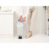Κάδος απορριμμάτων με πεντάλ Brabantia StepUp 1008480, 16 L, Οικολογικά υλικά, Μεγάλο άνοιγμα, Ανοιχτό γκρι