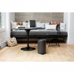 Κάδος με πεντάλ Brabantia NewIcon 1008842, 12 L, Ομαλό κλείσιμο, Αντιολισθητική βάση, Σκούρο γκρι