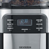 Καφετιέρα Severin KA 4810, 1000W, 1,35 l, οθόνη LCD, 3 ρυθμίσεις, Μαύρο/Ασημί
