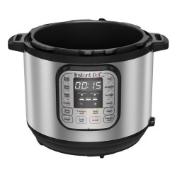 Πολυμάγειρας  Instant Pot Duo 80113006101, 1200W, 7,6 l, 13 προγράμματα, Για 8-12 μερίδες, Λειτουργία ρύθμισης και λήξεως, Ασημί