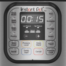 Πολυμάγειρας  Instant Pot Duo 80113006101, 1200W, 7,6 l, 13 προγράμματα, Για 8-12 μερίδες, Λειτουργία ρύθμισης και λήξεως, Ασημί