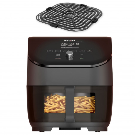 Φριτέζα ζεστού αέρα Instant Pot Vortex Plus Clearcook 140309701, 1700W, 5,7 l, 6 προγράμματα, 35-205C, Εσωτερικό φως, Μαύρο