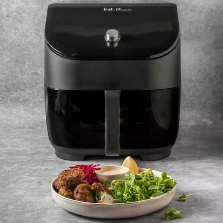 Φριτέζα ζεστού αέρα Instant Pot Vortex Plus Clearcook 140309701, 1700W, 5,7 l, 6 προγράμματα, 35-205C, Εσωτερικό φως, Μαύρο