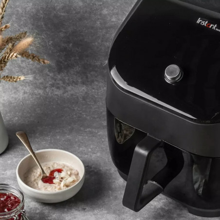 Φριτέζα ζεστού αέρα Instant Pot Vortex Plus Clearcook 140309701, 1700W, 5,7 l, 6 προγράμματα, 35-205C, Εσωτερικό φως, Μαύρο