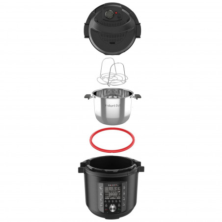 Πολυμάγειρα Instant Pot PRO 8 113005701, 1400W, 7,6 l, 28 προγράμματα, 11 Safety Systems, Μαύρο
