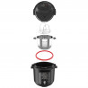 Πολυμάγειρα Instant Pot PRO 8 113005701, 1400W, 7,6 l, 28 προγράμματα, 11 Safety Systems, Μαύρο
