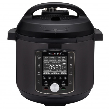 Πολυμάγειρα Instant Pot PRO 8 113005701, 1400W, 7,6 l, 28 προγράμματα, 11 Safety Systems, Μαύρο
